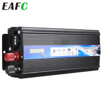 2000W-500W รถอินเวอร์เตอร์ 12V 220V Power Inverter DC เป็น AC 12V ถึง 220V รถแปลงแรงดันไฟฟ้าพร้อมเครื่องชาร์จ USB สำหรับโทรศัพท์แท็บเล็ต-Yunjuek