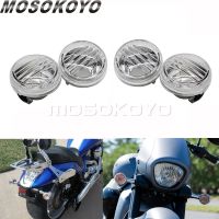 ❧ 2 Pair Motorcycle Turn Signal Lenses Indicator For Suzuki Boulevard M109R C90 C109R 1500 Intruder C1800R M50 C50 VL800 Volusia