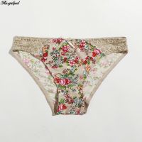 Plusgalpret 6 candy colors floral print panties for girls 2XL-5XL underpants for fat women ultra thin comfortable briefs