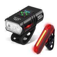 RMH5Y Light T6 LED Front USB Rechargeable MTB Mountain Bicycle Lamp 1000LM Bike Headlight Flashlight Cycling Scooter tail