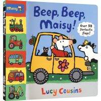 Beep, Maisy! Beep, mouse Bobo car theme childrens vehicle cognition enlightenment story picture book helicopter motorcycle bus fire engine English original imported book