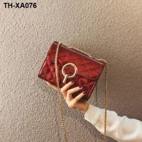 Popular small bag womens 2020 spring and summer new fashion all-match Messenger bag high-end sense net red rhombic chain womens bag