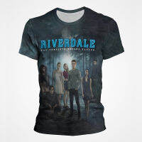 2022ฤดูร้อนละครทัศน์ riverdale 3D พิมพ์แฟชั่นเสื้อยืดผู้หญิงผู้ชายลำลองชายแขนสั้น Cool streetwear Tops Tees