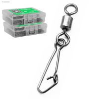 ☾❅ 50/100PCS Fishing Connector 3/0 -14 Barrel Swivels Snap Rolling Swivel For Fishhook Link Fishing Lure Tackle Accessories