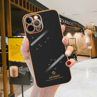 Luxury Silicone Camera Lens Protection Shockproof Gold Plating Soft Phone Case For iPhone 13 12 11 Pro Max Mini Back Cover