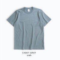 เสื้อคอกลมผ้าหนา สีเทาฟ้า Pure Cotton 7.8 oz Urban Label