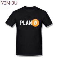 Mens Tshirts Summer T Shirt Plan B Cryptocurrency Bitcoin Harajuku Men Male Funny T Shirts Oversized Black Geek 3Xl S-4XL-5XL-6XL