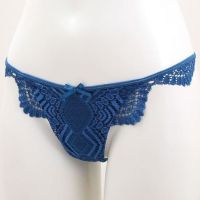 Annebra กางเกงใน ทรงตอง ผ้าลูกไม้ Thong Panty รุ่น AU3-831 สีขาว, สีฟ้า