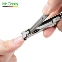 MR.GREEN Stainless Steel Ultra-thin Foldable Hand Toe Nail Clippers Cutter With Keychain Cutter Trimmer Silver Nail Art Tools