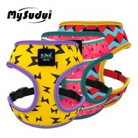 MySudui Pet Cat Medium Small Dog Vest Harness Dog Chihuahua Soft Adjustable For Puppy Pug Collar Chest Strap Belt Walking Safety Collars