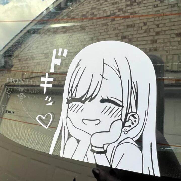 Cute Anime Car Decals Die Cut Vinyl Sticker For Auto Window Bumper Car