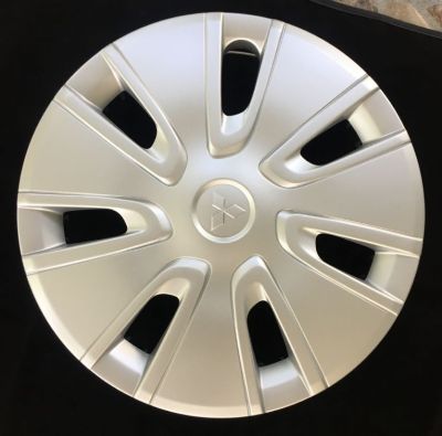 ผ่านการใช้ 1 ชิ้น ของแท้ ฝาครอบกะทะล้อ ขอบ 14 นิ้ว Wheel cover size 14 inch Mitsubishi Attrage Mirage มิตซูบิชิ มิราจ แอททราจ ฝาล้อ ฝากะทะ ฝาปิดล้อ ฝาปิดกะทะ