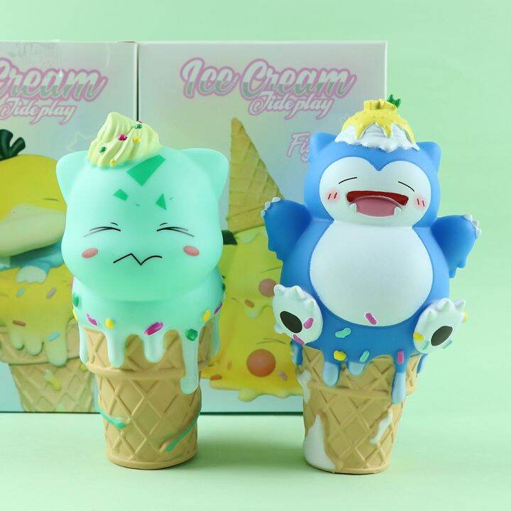 ns3-ฟิกเกอร์-pokemon-melting-ice-cream-pikachu-bulbasaur-psyduck-snorlax-ของเล่น-สําหรับเด็ก-เก็บสะสม-ของขวัญ