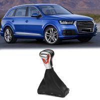 Inner Shifter Shift Knob Shifter Head with Tie Downs Protective Cover Car for A3 A4 A6 Q5 2009-2012