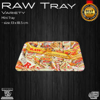 RAW Tray ถาดโรล Mini Raw Variety ขนาด 13 x 18.5 cm metal rolling tray life saver Raw rolling ถาดสำหรับโรล