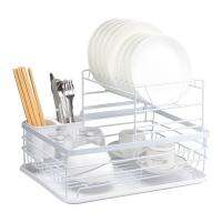 2 Layers Dish Drying Rack Tableware Organizer for Pots Chopsticks Pans