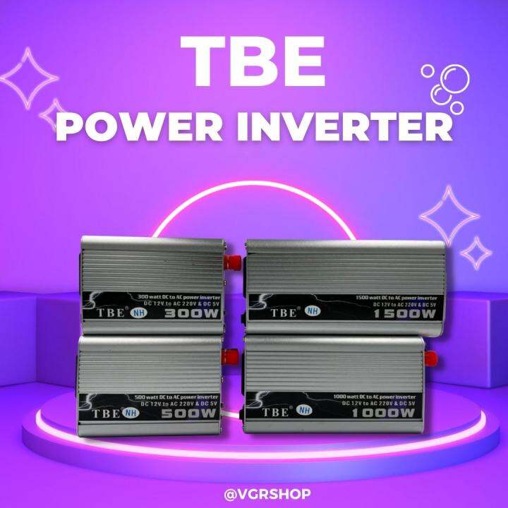 tbe-power-inverter-เครื่องแปลงไฟ-เปลี่ยนไฟรถเป็นไฟบ้าน-300-500-1000-1500-watt