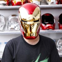1/1 Cosplay Marvel Super Hero Iron Man Mk85 Led Light Fully Automatic Helmet Mask Figure Collectible Model Adult Birthday Gifts