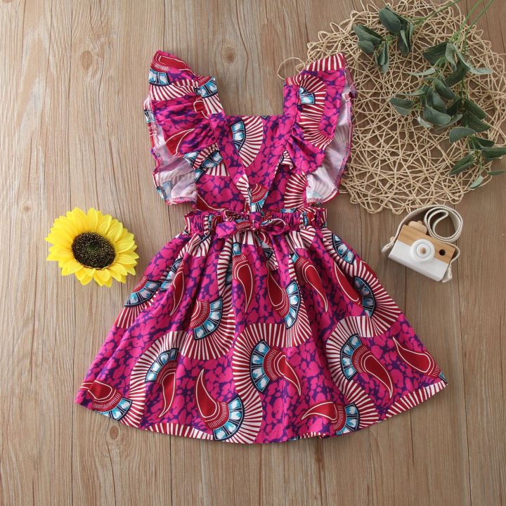 african-traditional-toddler-girls-dresses-2023-summer-fly-sleeve-casual-party-dress-kids-girls-ankara-princess-dresses-1-6y
