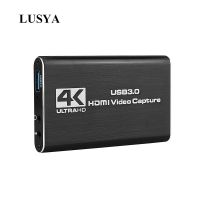 LUSYA PS4/สวิตช์ /Xbox กล้องเกม SLR Live 4K HD Video 1080P 60Hz HDMI การ์ดจับภาพ USB3.0 T0380