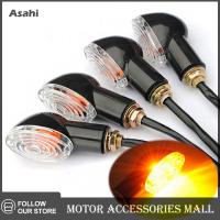 Asahi Motor ไฟเลี้ยวรถจักรยานยนต์12V 10W สัญญาณไฟกะพริบสีเหลือง