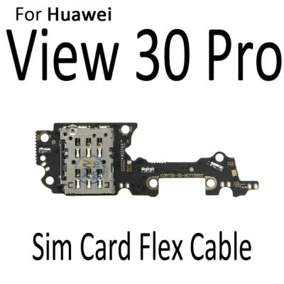 【☄New Arrival☄】 anlei3 ที่ใส่เครื่องอ่านการ์ดซิม Sd ไมค์ไมโครโฟนขั้วต่อโมดูลบอร์ด Pcb สายเคเบิ้ลยืดหยุ่นสำหรับ Huawei ดู30 P30 P20 Mate 10 20 30 Pro