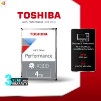 ลด 50% (พร้อมส่ง)Toshiba PC HDD (4TB) 3.5" SATA 3.5 รุ่น (X300) TSB-HDWR440AZSTA :7200RPM C/B 128MB  สายเล่นเกมส์ / Graphic Adobe etc. Internal Harddisk