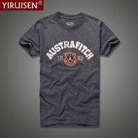 100% Cotton Yiruisen Vintage MenS T-Shirt Outdoor Comfortable Male Short Sleeve Fashion Top Quality Summer Clothing S-4XL-5XL-6XL