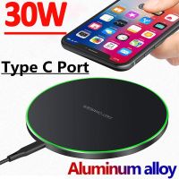 30W Fast Qi Wireless Charger Pad for iPhone 14 13 12 11 X Pro Max For Samsung Galaxy S21 S20 S10 S9 S8 Xiaomi Wireless Charging