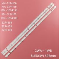 แถบไฟแบล็คไลท์ LED 8LED 3ชิ้น/เซ็ตสำหรับทีวี32 "32R410B 32R435B KDL-32R433B 32R430B 32R420B สำหรับ INNOTEK 32นิ้ว WXGA Soem WA WB