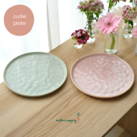 Judie plate เซรามิค จาน อาหาร ขนม ผลไม้ คาเฟ่ มินิมอล เข้าไมโครเวฟ เครื่องล้างจาน ได้