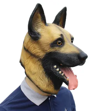 German Shepherd Dog Mask Halloween Costume Latex Head Mask Eagles