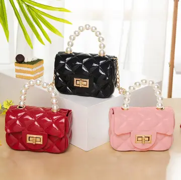 Wholesale classic korean square small hand bags ladies mini corss body  clutch purse women handbag gold chain jelly sling bags for girls From  m.