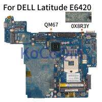 For DELL Latitude E6420 Notebook Mainboard PAL50 LA-6591P CN-0X8R3Y 0X8R3Y QM67 DDR3 Laptop Motherboard