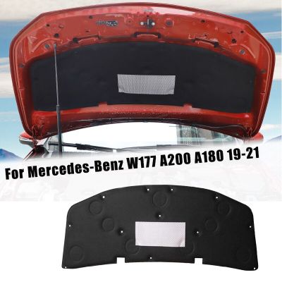 แผ่นโฟมกันเสียงสำหรับ Mercedes-Benz A200 W177 A180 2019-2021ด้านหน้าฝากระโปรงเครื่องยนต์แผ่นผ้าฝ้ายกันเสียง