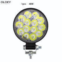 48W 27W LED Work Fog Light For Car LED Front Spotlight 12V Car LED Headlight For SUV Engineering Truck vehicle Searchlight