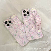 สายรัดข้อมือกระต่ายสำหรับ Apple iPhone13pro Case 11 เรียบง่าย XR ตรงขอบ 14