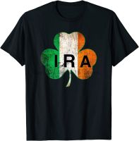 Ira Irish Lucky Shamrock St Patricks Day Ireland Flag Tshirt