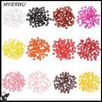 MYIERWU 100pcs/bag อุปกรณ์เสริมลูกปัด 622 สร้อยข้อมือ Nude Nonslip อุปกรณ์ต่อพ่วงปลายสาย 12สี ผิวด้านเรียบ โอริง วงแหวนปลายท่อ จุกยาง