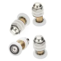 8PCS Shower Door Rollers for the Bathroom Glass Sliding Door Pulleys Wheels Ultra-Quiet Shower Glass Door Rollers