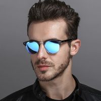 Sunglasses Men Women Driving Square Frame Sunglass UV400 Sunglasses R Polarized Light Classic Rice Nails Sunglasses Men and Women Trend Anti-UV