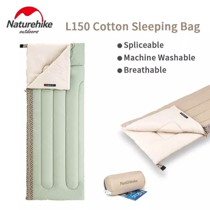 Naturehike Super Lightweight Cotton Sleeping Bag L150 Envelope Sleeping