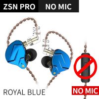 【New-store】 BEERIS ZSN Pro หูฟังแบบแขวนหูฟังแบบใส่หูเทคโนโลยีโลหะเบส Hifi หูฟังตัดเสียงรบกวนสำหรับเล่นเกมไมโครโฟน X