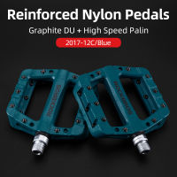 ROCKBROS Ultralight Seal Bearings Bicycle Bike Pedals Cycling Nylon Road Bmx Mtb Pedals Flat Platform Bicycle Parts Accessories