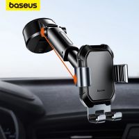 Baseus Gravity Car Phone Holder Suction Cup Adjustable Universal Holder Stand in Car GPS Mount For iPhone 12 Pro Max Xiaomi POCO