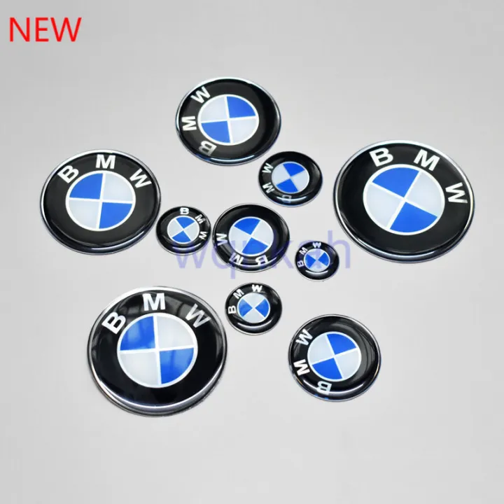 BMW 3D Resin Emblem Stickers - 25mm Diameter Series 6 Adhesives (Made In Italy)
