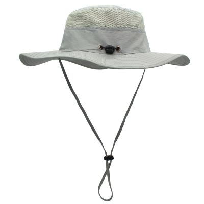 หมวกสำหรับหมวกปีกรอบสำหรับผู้หญิงชายชาวประมงหมวกปานามาหมวกครีมกันแดด,หมวกตกปลาระบายอากาศแห้งเร็วหมวกใบใหญ่ Swr-073หมวกปีนเขา