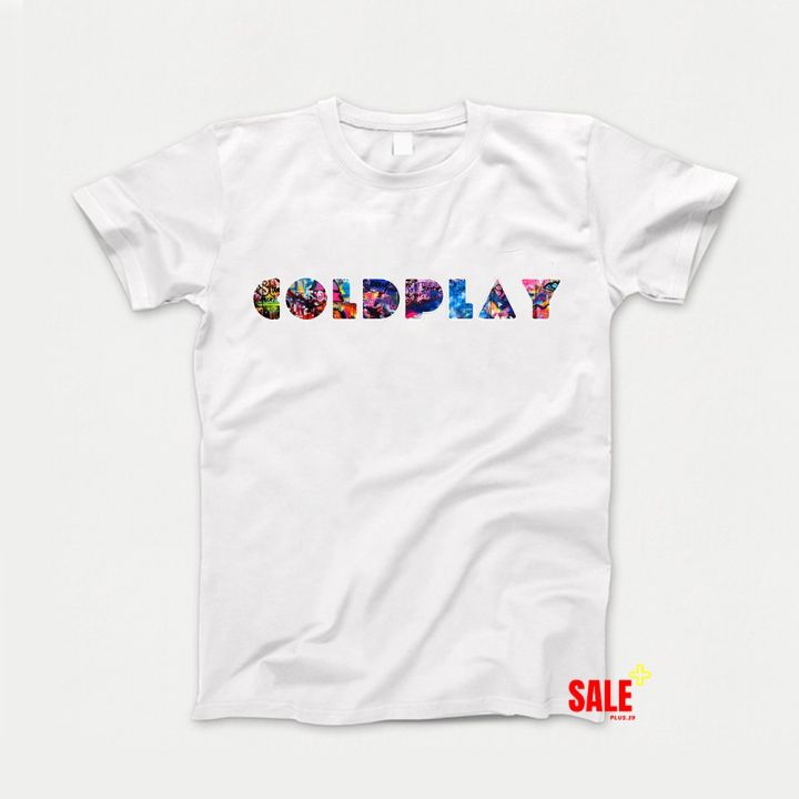 เสื้อวง-coldplay-แนววินเทจ-เนื้อผ้า-cotton-พร้อมจัดส่ง