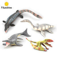 Plesiosaur เทอโรซอรัสจำลองตุ๊กตาขยับแขนขาได้จากไดโนเสาร์เหมือนจริงเป็นของขวัญสำหรับเด็กผู้ชาย【cod】