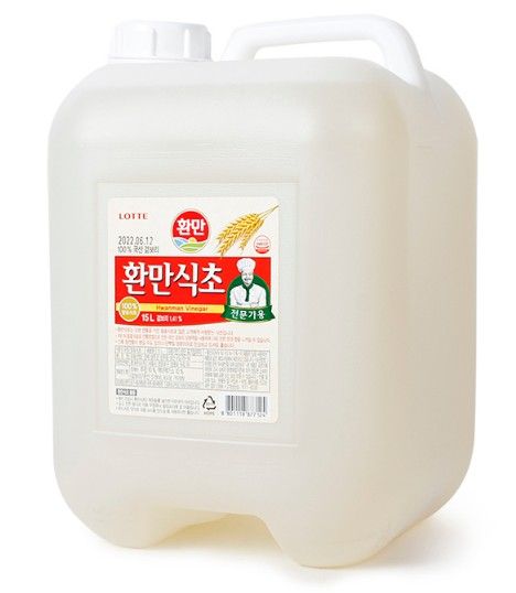 น้ำส้มสายชูหมักนำเข้าจากประเทศเกาหลี-ฮวานมัน-ชิกโช-ตราลอตเต้-ราคาส่งสำหรับร้านค้า-hwanman-vinegar-15l